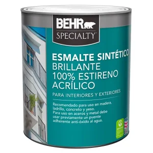 pintura esmalte sintético acrílico acabado brillante color blanco