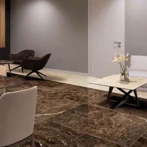 mármol de 45cm x 45cm x 1.3cm marrón imperial