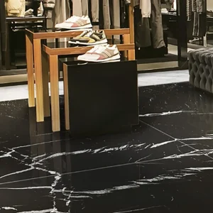 mármol de 60cm x 60cm x 2cm negro marquina