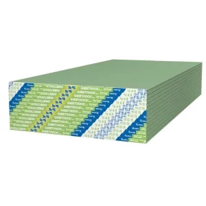 lámina de gypsum resistente a la humedad de 4′ x 8′ x 1/2″